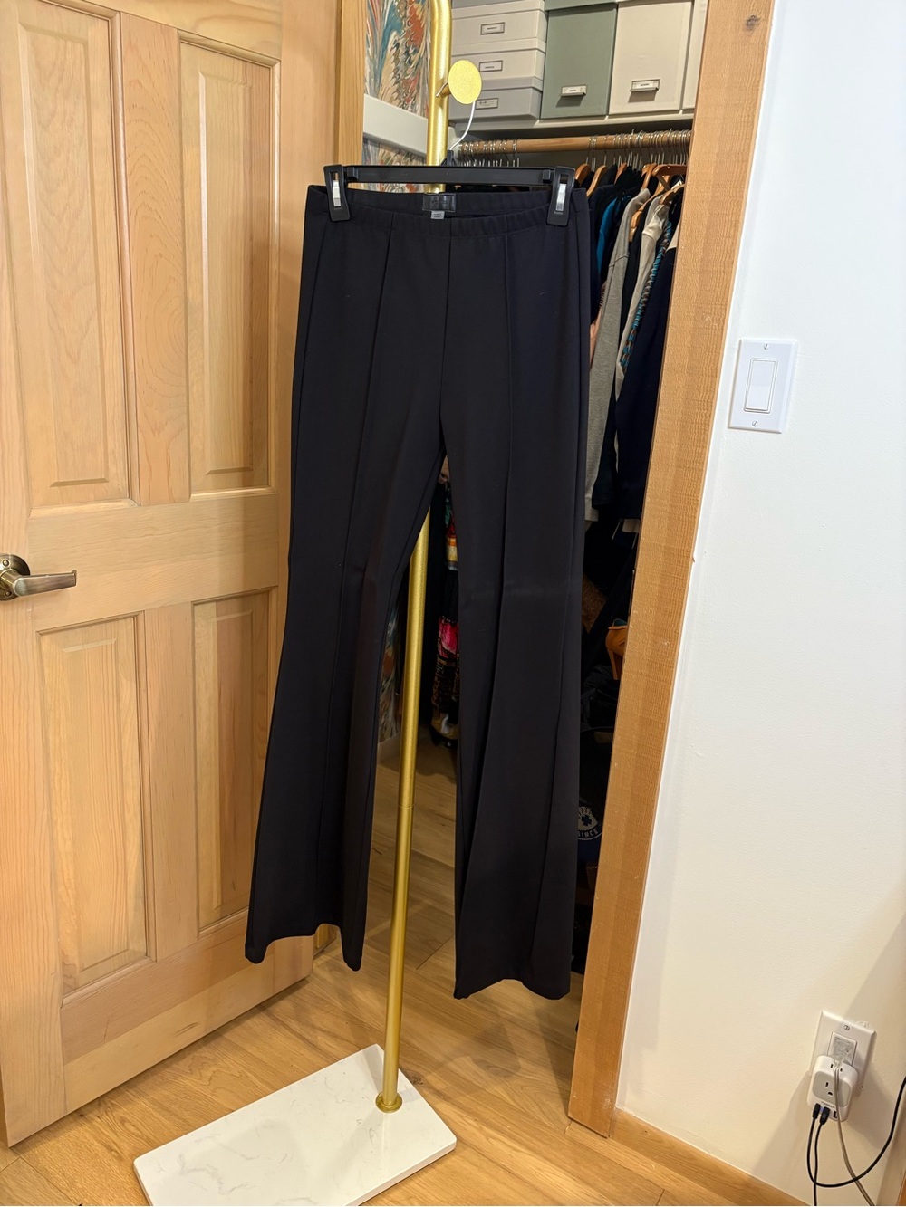 MOTHER Black Bootcut Dress Pants